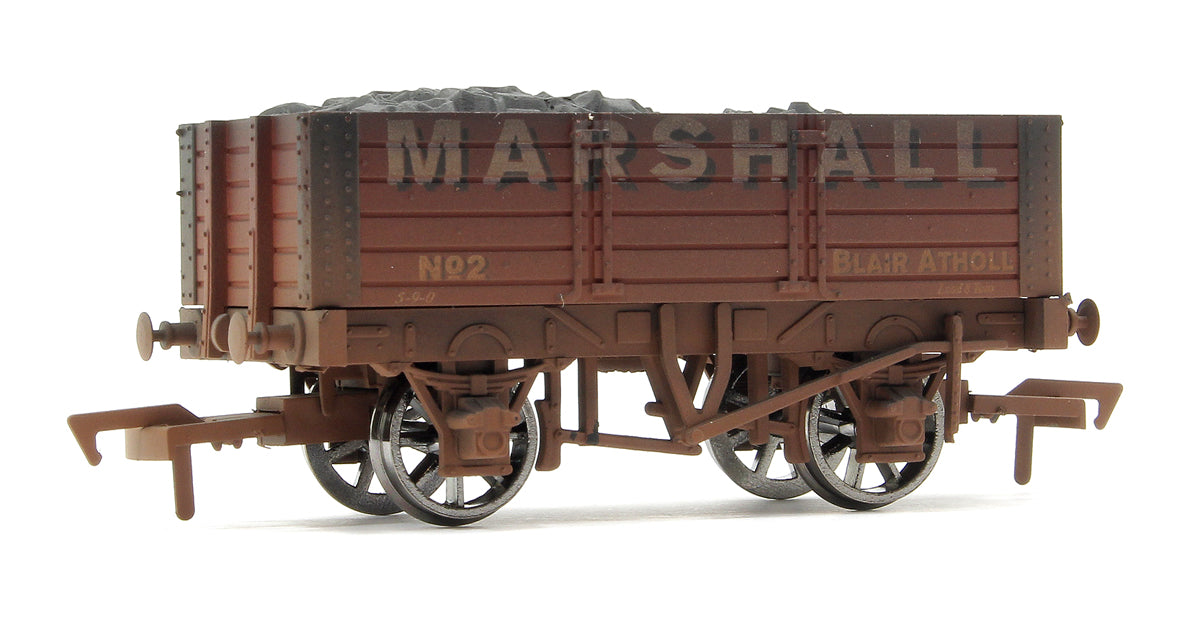 Pre-Owned 4F-052-002 Marshall 5 Plank Wagon 9ft Wheelbase No.2 - Weathered