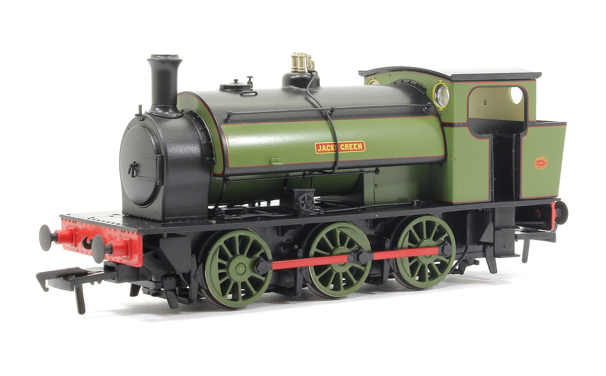 Pre-Owned 16" Hunslet "Jacks Green" Nassington Lined Green - Steam Engine Locomotive - DCC Sound