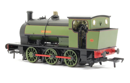 Pre-Owned 16" Hunslet "Jacks Green" Nassington Lined Green - Steam Engine Locomotive - DCC Sound
