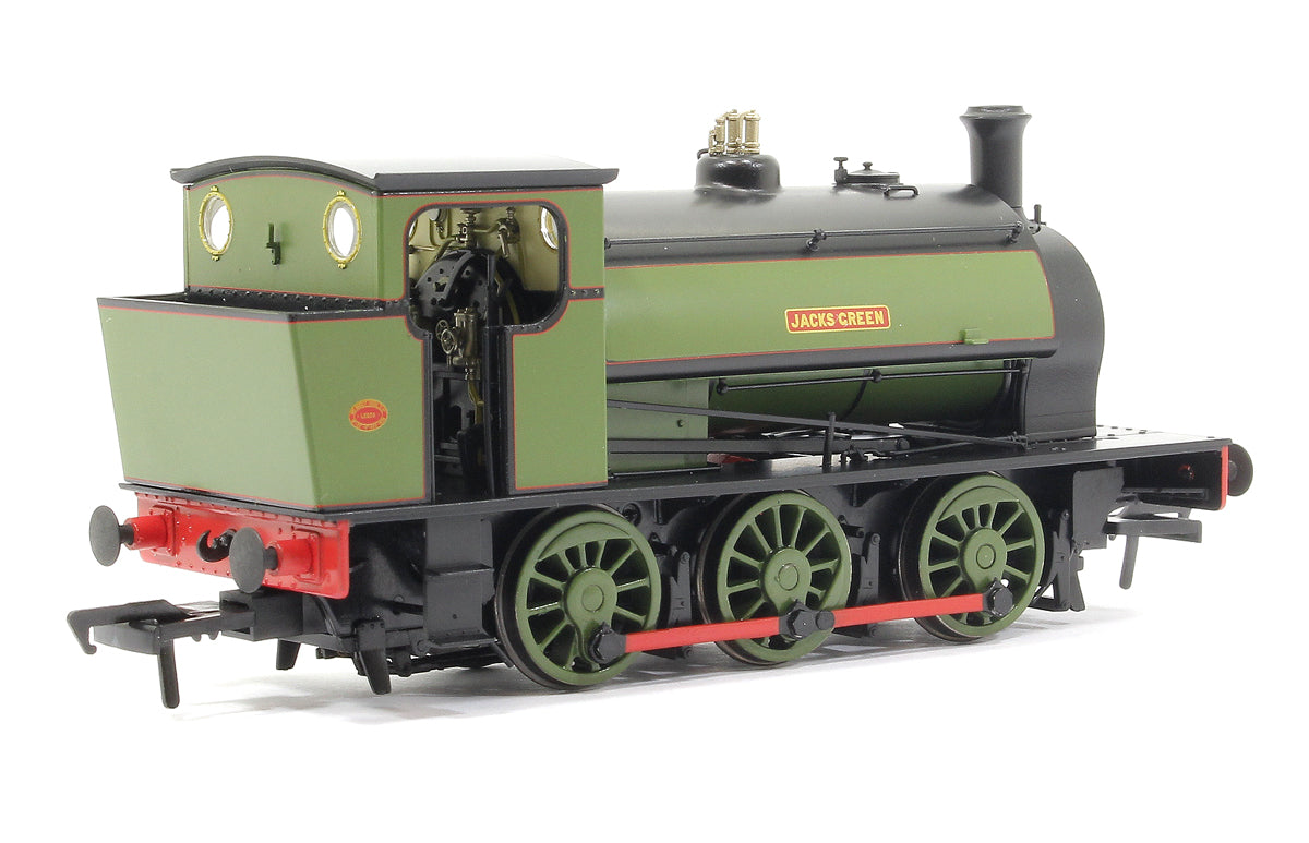 Pre-Owned 16" Hunslet "Jacks Green" Nassington Lined Green - Steam Engine Locomotive - DCC Sound