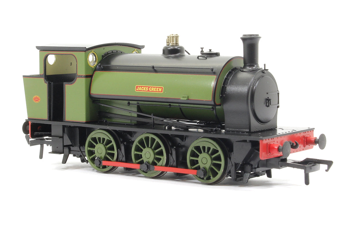 Pre-Owned 16" Hunslet "Jacks Green" Nassington Lined Green - Steam Engine Locomotive - DCC Sound