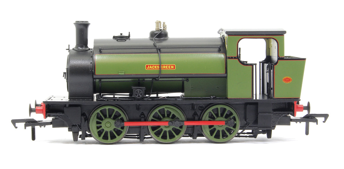 Pre-Owned 16" Hunslet "Jacks Green" Nassington Lined Green - Steam Engine Locomotive - DCC Sound