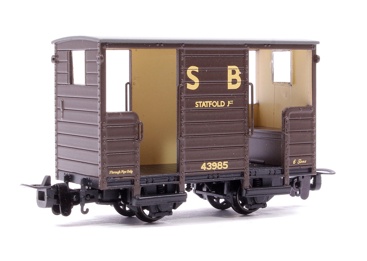 Pre-Owned RNAD Open-End Brake Van Statfold Barn Railway Brown No.43985