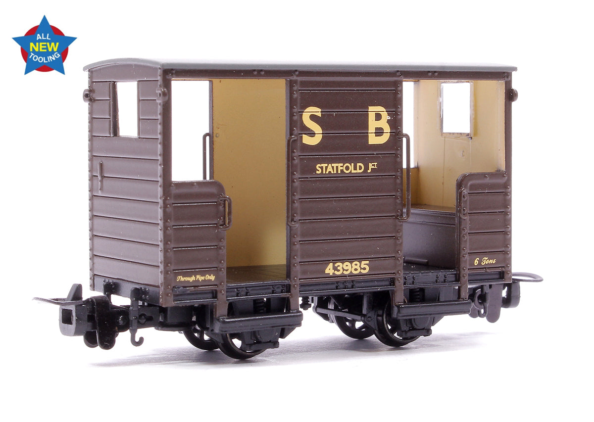Pre-Owned RNAD Open-End Brake Van Statfold Barn Railway Brown No.43985