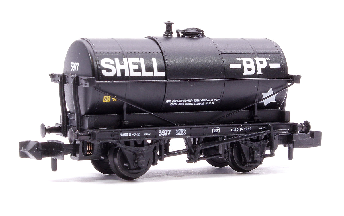 Pre-Owned 373-660A 14T Tank Wagon 'Shell/BP' Black No.3977