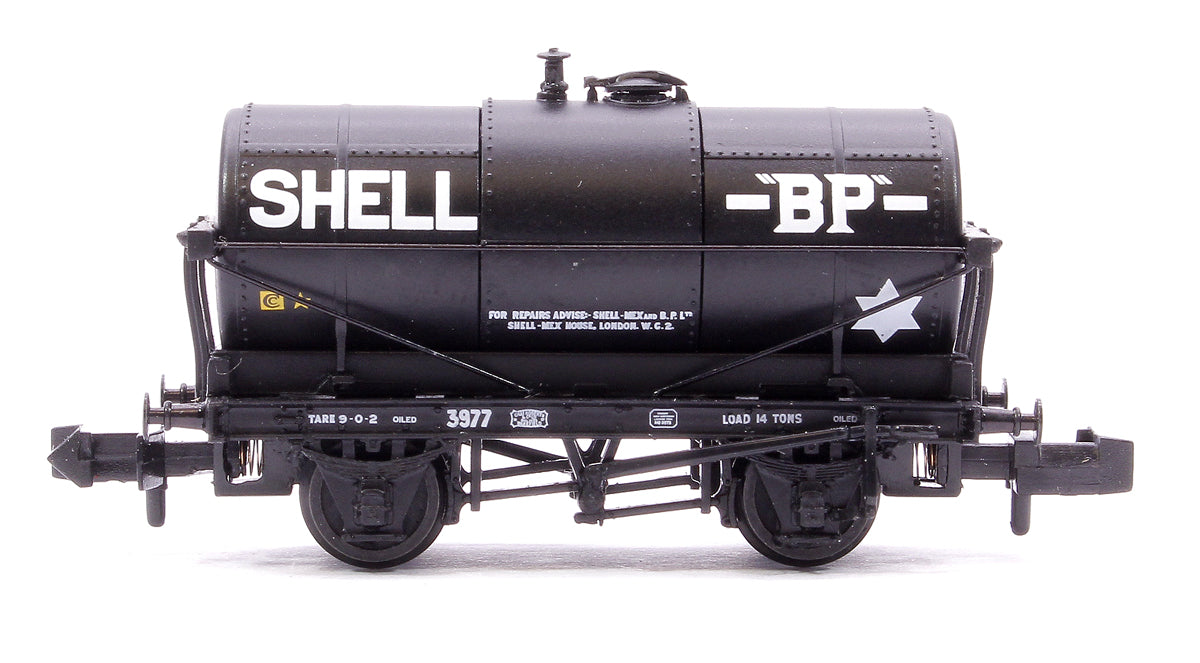 Pre-Owned 373-660A 14T Tank Wagon 'Shell/BP' Black No.3977