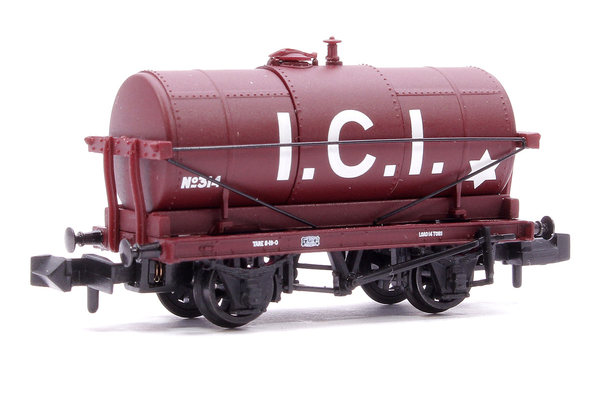 Pre-Owned 373-682B 14T Tank Wagon 'ICI' Maroon No. 314