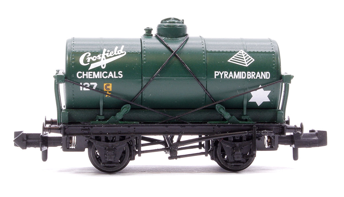 Pre-Owned 373-659 14T Tank Wagon 'Crossfield Chemicals' Green No.127