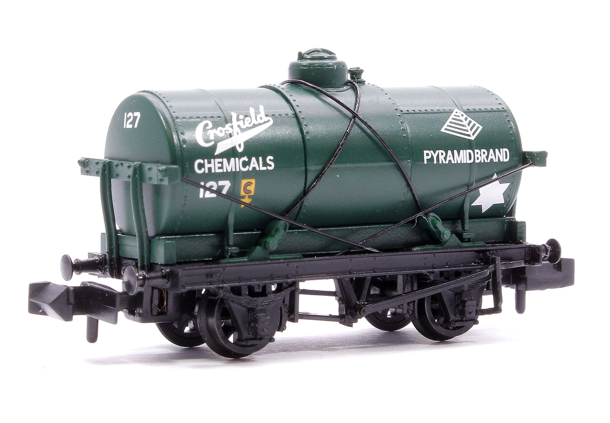 Pre-Owned 373-659 14T Tank Wagon 'Crossfield Chemicals' Green No.127