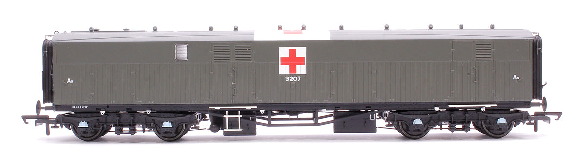 Siphon G - Ex-Dia. O.33 Overseas Ambulance Train No.32 Ward Car - Olive Green (c/w Red Cross): A5 3207