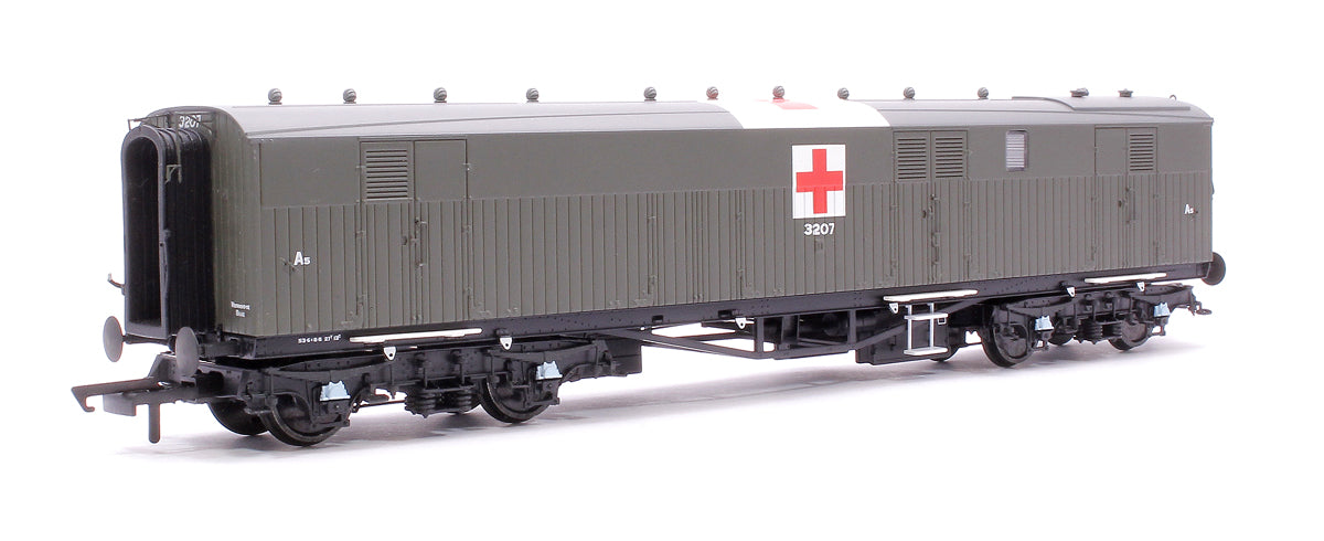 Siphon G - Ex-Dia. O.33 Overseas Ambulance Train No.32 Ward Car - Olive Green (c/w Red Cross): A5 3207