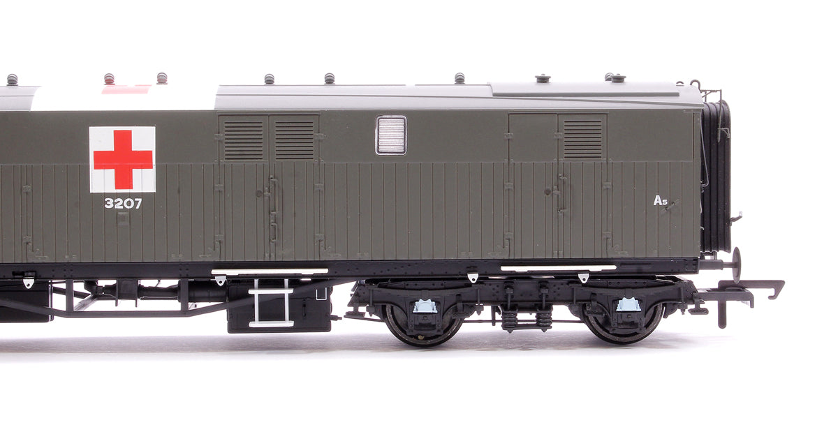 Siphon G - Ex-Dia. O.33 Overseas Ambulance Train No.32 Ward Car - Olive Green (c/w Red Cross): A5 3207