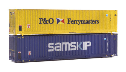 45ft Hi-Cube Container Pack (2) P&O/Samskip - Weathered