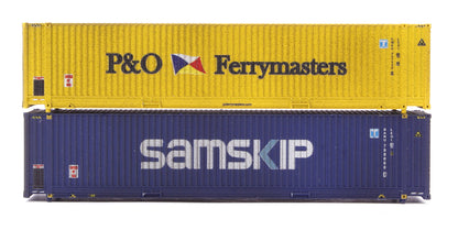 45ft Hi-Cube Container Pack (2) P&O/Samskip - Weathered