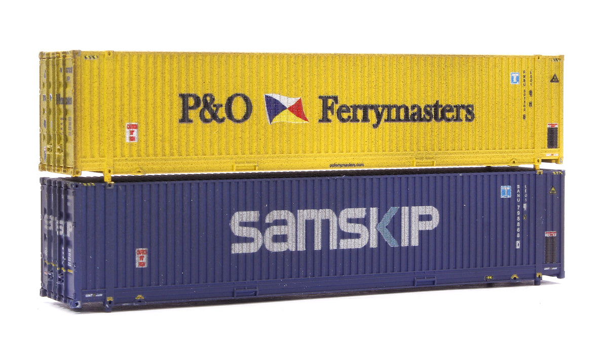 45ft Hi-Cube Container Pack (2) P&O/Samskip - Weathered