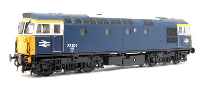 Pre-Owned 3368 Class 33/1 33101 BR Blue (white cab windows frames) Diesel Locomotive