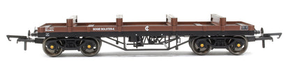 Set of 3 Bogie Bolster E Wagons (Steam Bauxite Livery)