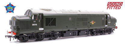 35-302SF Pre-Owned Class 37/0 Split Headcode D6710 BR Green (Late Crest) Diesel Locomotive (DCC Sound)