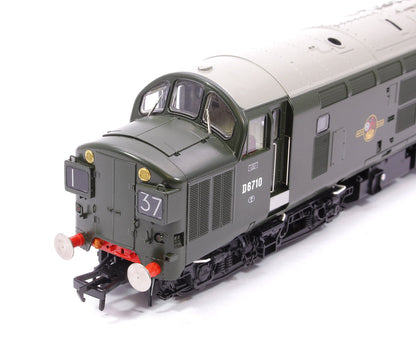 35-302SF Pre-Owned Class 37/0 Split Headcode D6710 BR Green (Late Crest) Diesel Locomotive (DCC Sound)
