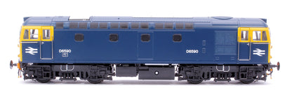 Class 33/2 D6590 Original BRCW ‘Hastings Gauge’ Type 3 BR Blue (full yellow ends) Diesel Locomotive