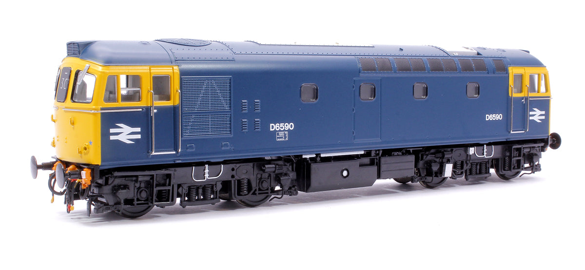 Class 33/2 D6590 Original BRCW ‘Hastings Gauge’ Type 3 BR Blue (full yellow ends) Diesel Locomotive