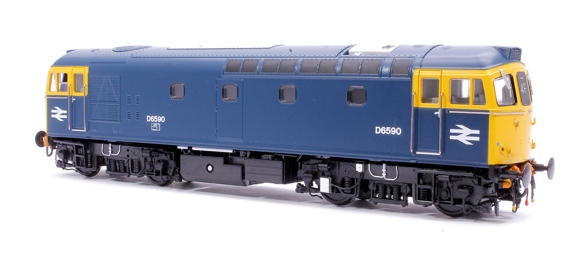 Class 33/2 D6590 Original BRCW ‘Hastings Gauge’ Type 3 BR Blue (full yellow ends) Diesel Locomotive