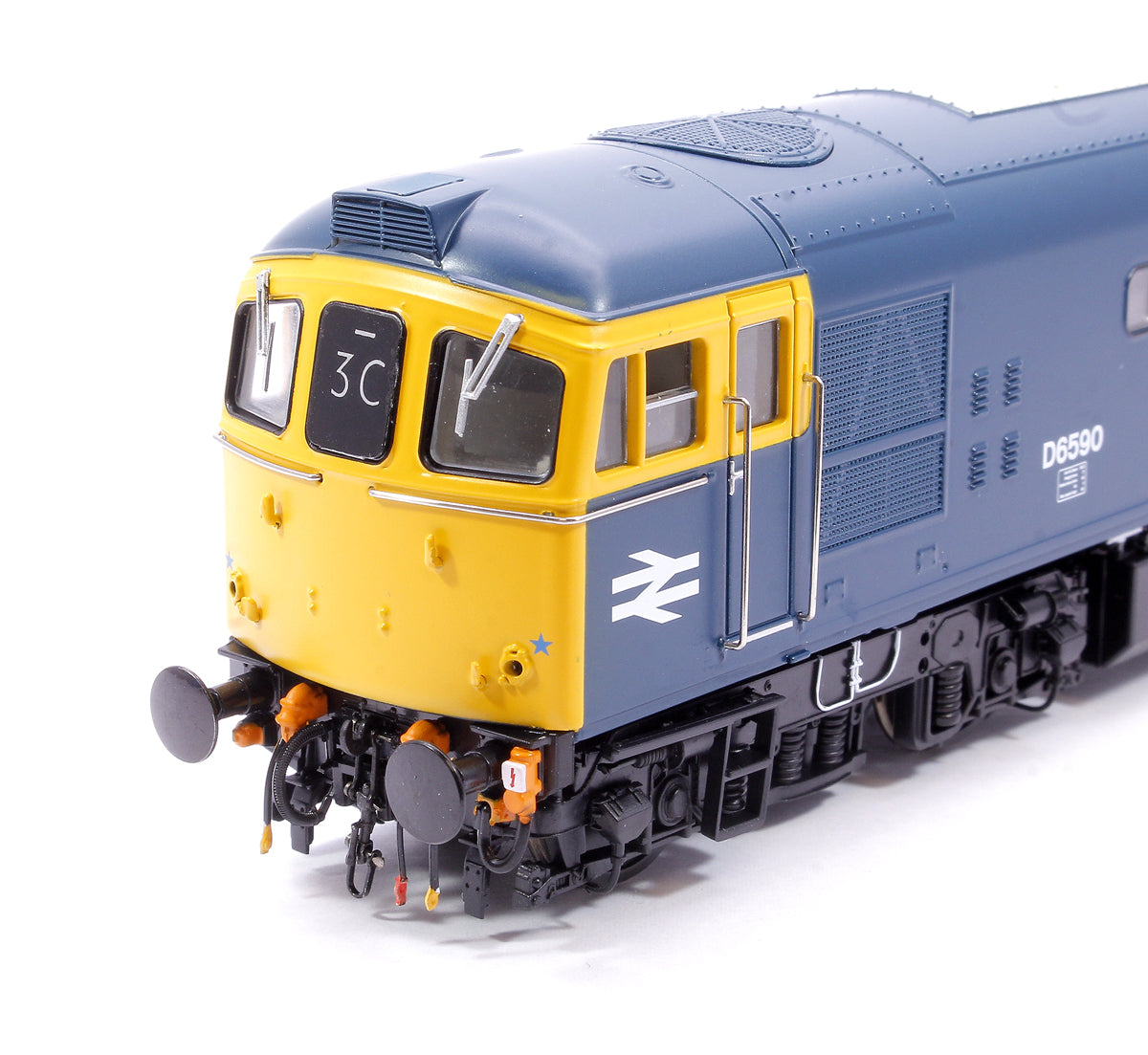 Class 33/2 D6590 Original BRCW ‘Hastings Gauge’ Type 3 BR Blue (full yellow ends) Diesel Locomotive