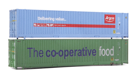 Pre-Owned 45 Ft Container Hi Cube Argos 4500117 & CO OP 4500652 - Weathered