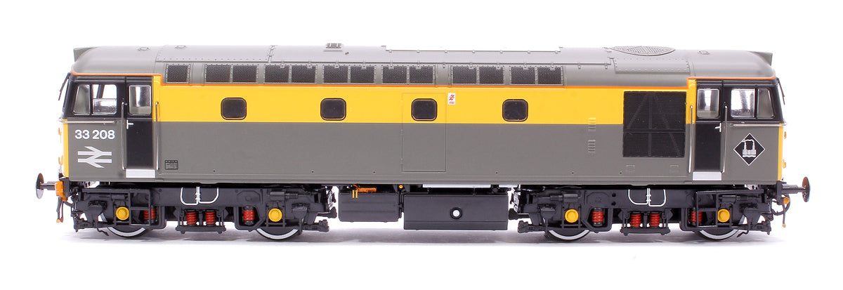 Class 33/2 33208 BR Railtour Grey/Yellow  (headlight) Diesel Locomotive