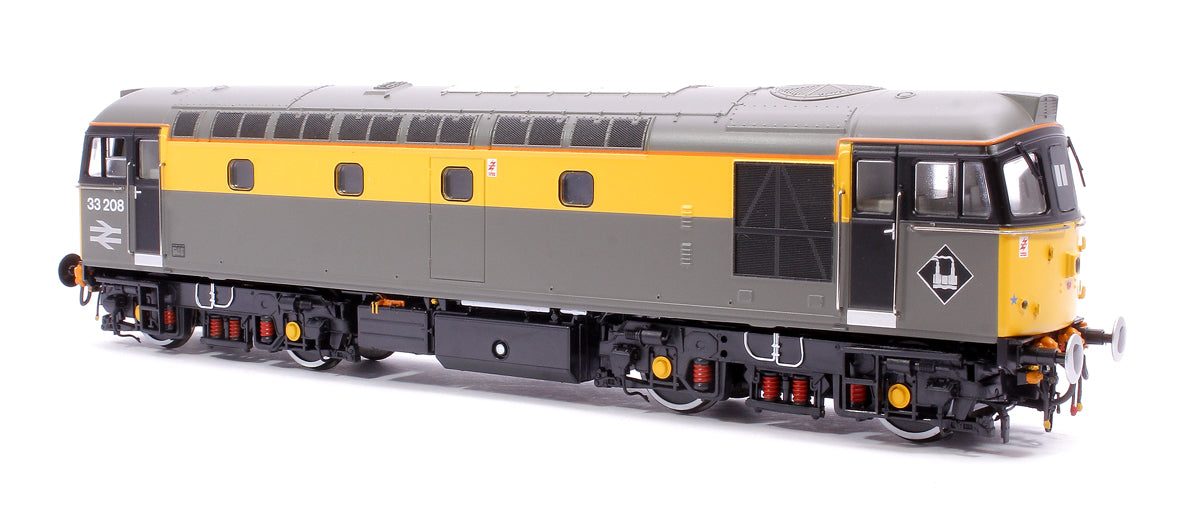 Class 33/2 33208 BR Railtour Grey/Yellow  (headlight) Diesel Locomotive