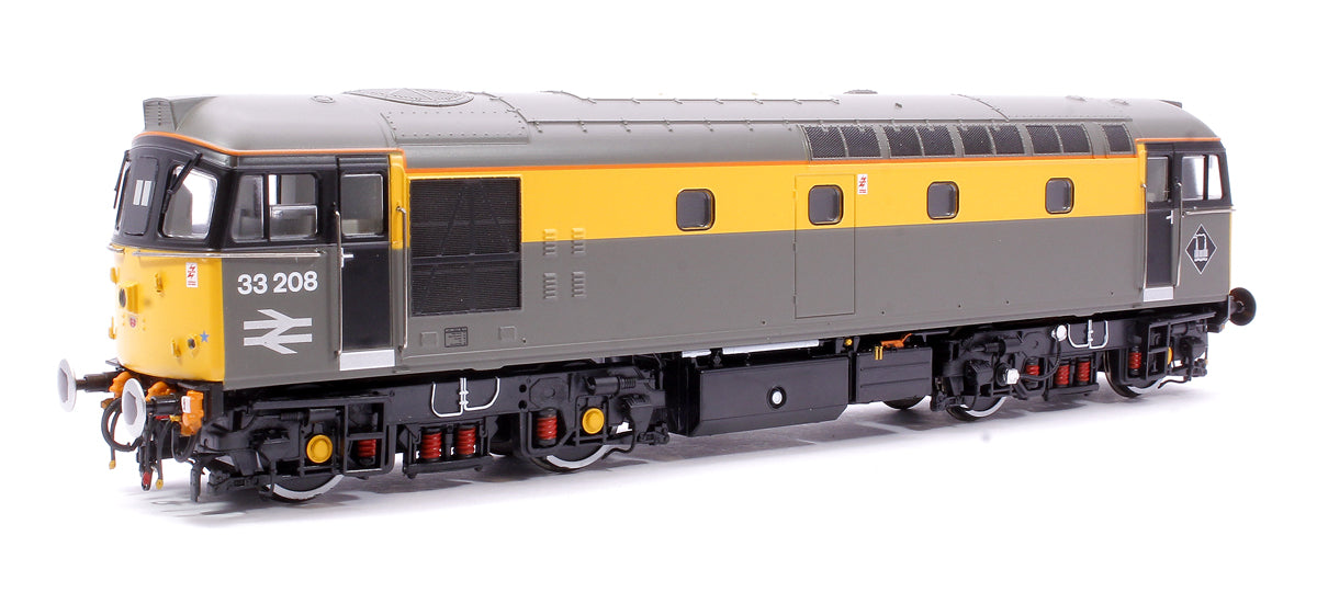 Class 33/2 33208 BR Railtour Grey/Yellow  (headlight) Diesel Locomotive