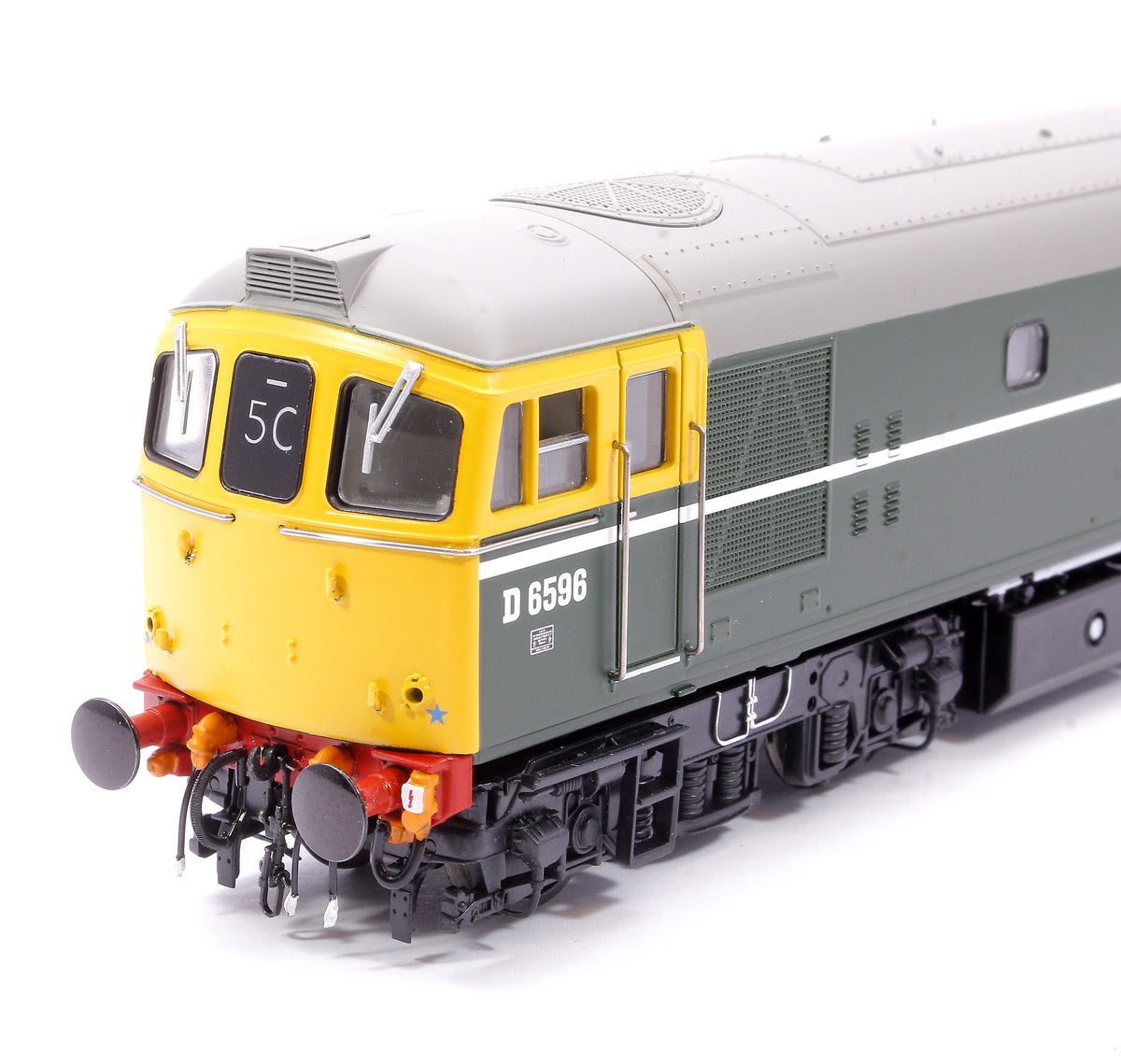 Class 33/2 D6596 Original BRCW ‘Hastings Gauge’ Type 3 BR Green (full yellow ends) Diesel Locomotive