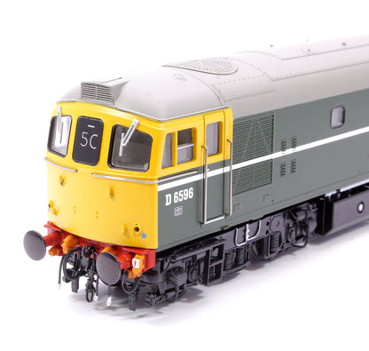 Class 33/2 D6596 Original BRCW ‘Hastings Gauge’ Type 3 BR Green (full yellow ends) Diesel Locomotive