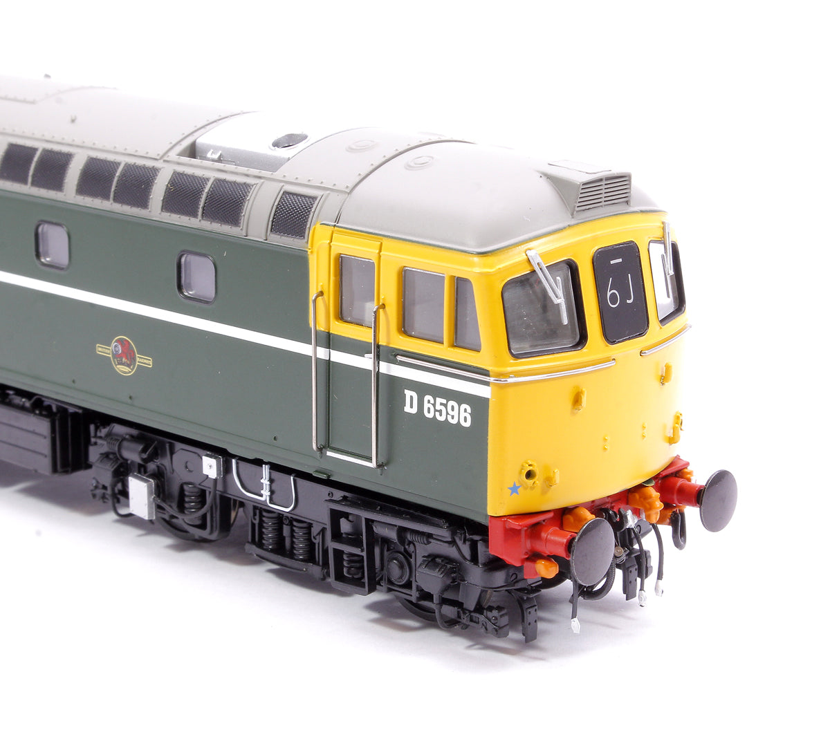Class 33/2 D6596 Original BRCW ‘Hastings Gauge’ Type 3 BR Green (full yellow ends) Diesel Locomotive