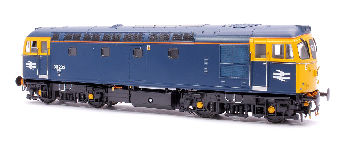 Pre-Owned 3338 Class 33/2 33202 BR Blue (orange cantrail line/headlight) Diesel Locomotive