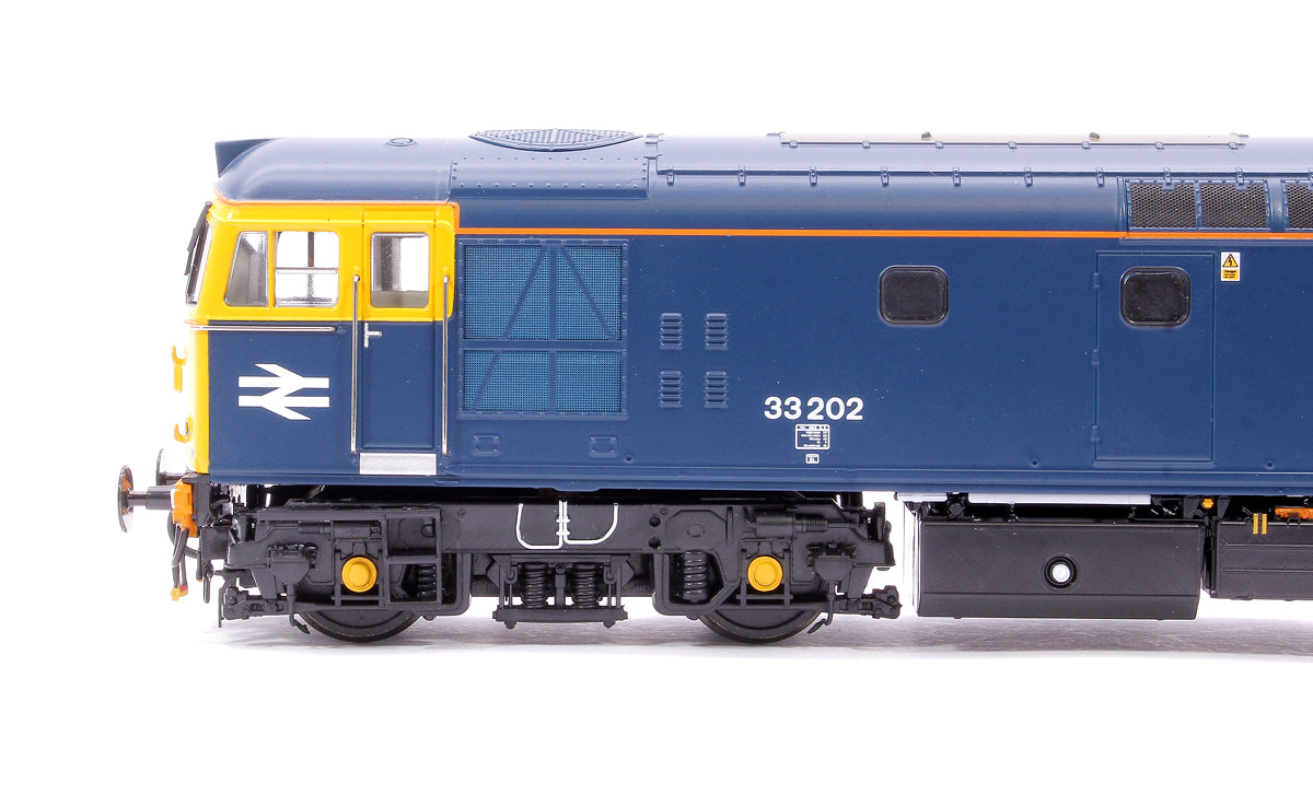 Pre-Owned 3338 Class 33/2 33202 BR Blue (orange cantrail line/headlight) Diesel Locomotive