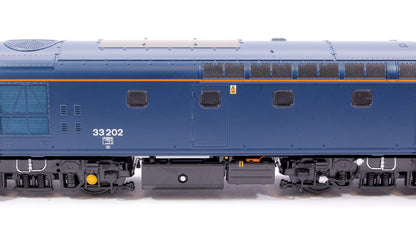 Pre-Owned 3338 Class 33/2 33202 BR Blue (orange cantrail line/headlight) Diesel Locomotive
