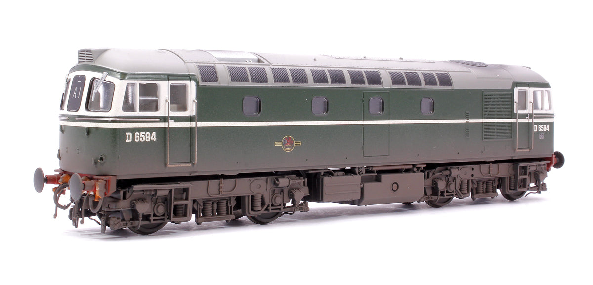 Pre-Owned Class 33/2 D6594 Original BRCW ‘Hastings Gauge’ Type 3 BR Green Diesel Locomotive - Weathered