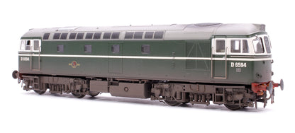 Class 33/2 D6594 Original BRCW ‘Hastings Gauge’ Type 3 BR Green Diesel Locomotive - Weathered