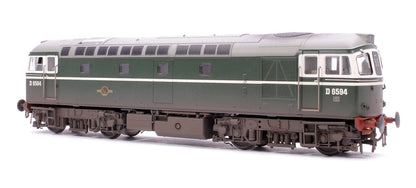 Pre-Owned Class 33/2 D6594 Original BRCW ‘Hastings Gauge’ Type 3 BR Green Diesel Locomotive - Weathered
