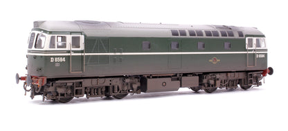 Class 33/2 D6594 Original BRCW ‘Hastings Gauge’ Type 3 BR Green Diesel Locomotive - Weathered