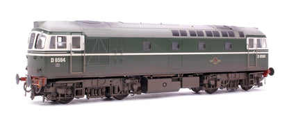 Pre-Owned Class 33/2 D6594 Original BRCW ‘Hastings Gauge’ Type 3 BR Green Diesel Locomotive - Weathered