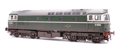 Class 33/2 D6594 Original BRCW ‘Hastings Gauge’ Type 3 BR Green Diesel Locomotive - Weathered