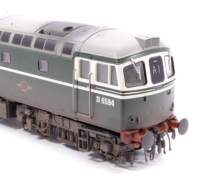 Pre-Owned Class 33/2 D6594 Original BRCW ‘Hastings Gauge’ Type 3 BR Green Diesel Locomotive - Weathered
