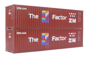 40 Ft High Cube Container ZIM 769411-4/727809-8 Twin pack