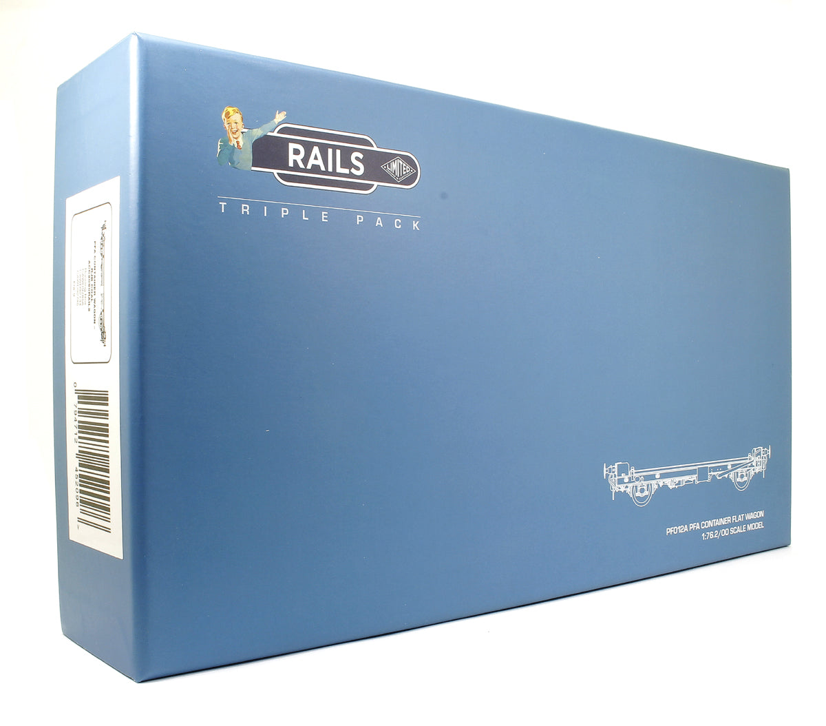 Pre-Owned ACC2090RAIL2 Set of 3 PFA 2 Axle Container Flat Wagons with RJB Coal Containers - Exclusive Edition