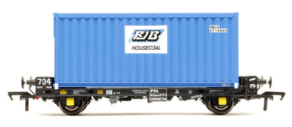 Pre-Owned ACC2090RAIL2 Set of 3 PFA 2 Axle Container Flat Wagons with RJB Coal Containers - Exclusive Edition