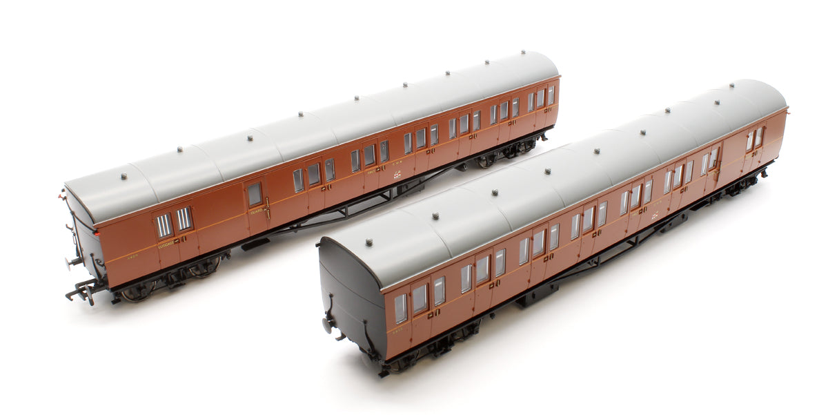 Pre-Owned 946009 Dia E140 B Set - No.6409 & 6410 GWR Wartime Brown Livery