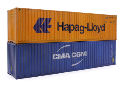 40ft Container HC HAPAG-LLOYD 147384-6 CMA CGM 546456 5 - Weathered