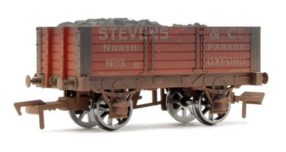 Pre-Owned 4F-052-004 Stevens & Co 5 Plank Wagon 9ft Wheelbase No.3 - Weathered